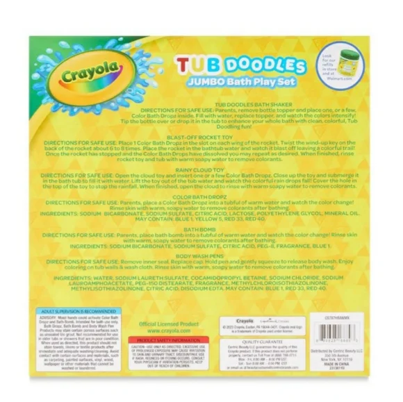 Crayola Bath Tub Doodles Jumbo Bath Time Play Set - Picture 7 of 7